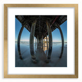 Extra large abstract art print of Daytona scenery in muted earth tones on a framed canvas, ideal for living room decor.