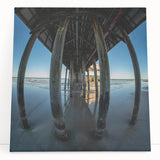 Black and white stretched canvas of Daytona scenery, ideal for kitchen wall art or bedroom ambiance.