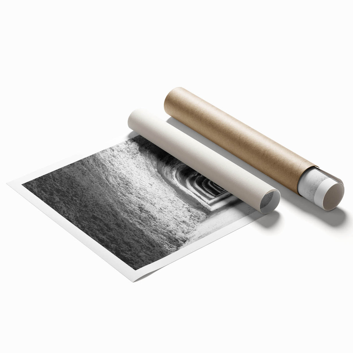 Extra large rolled print of Idaho scenery with vibrant green and floral accents.