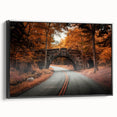 Black and white landscape art painting of Acadia, Maine on framed canvas, suitable for bedroom wall decor.