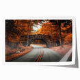 Acadia National Park landscape on rolled canvas, featuring muted earth tones, ideal for art wall dining room.