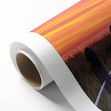 Art Deco-style poster of Maine scenery in pastel blues and greens on rolled canvas, ideal for nursery wall art.