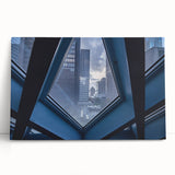 Black and white large art of Seattle skyline on stretched canvas, suitable as kitchen wall art or for bedroom ambiance.