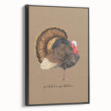 Black and white framed canvas depicting a vintage landscape scene, ideal for bedroom wall art.