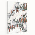 Winter scene with muted cool tones on a large stretched canvas, suitable for kitchen wall art.