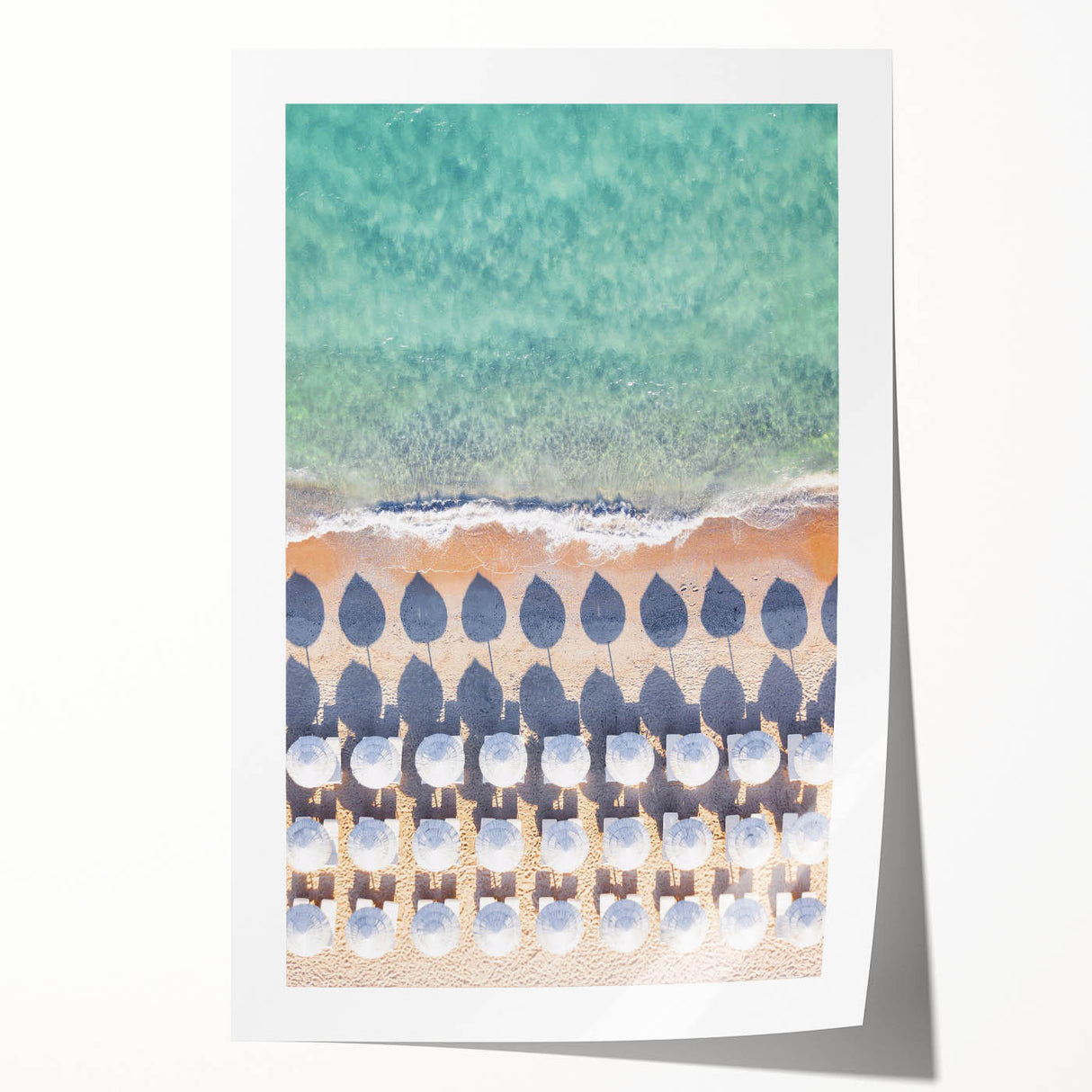 Extra large rolled canvas print featuring a floral design in pastel shades, ideal for art wall dining room or bathroom decor.