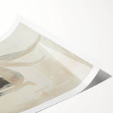 Abstract figurative art print on rolled canvas, showcasing vibrant colors and fluid shapes, ideal for modern home decor or creative spaces, packaged in protective tube.