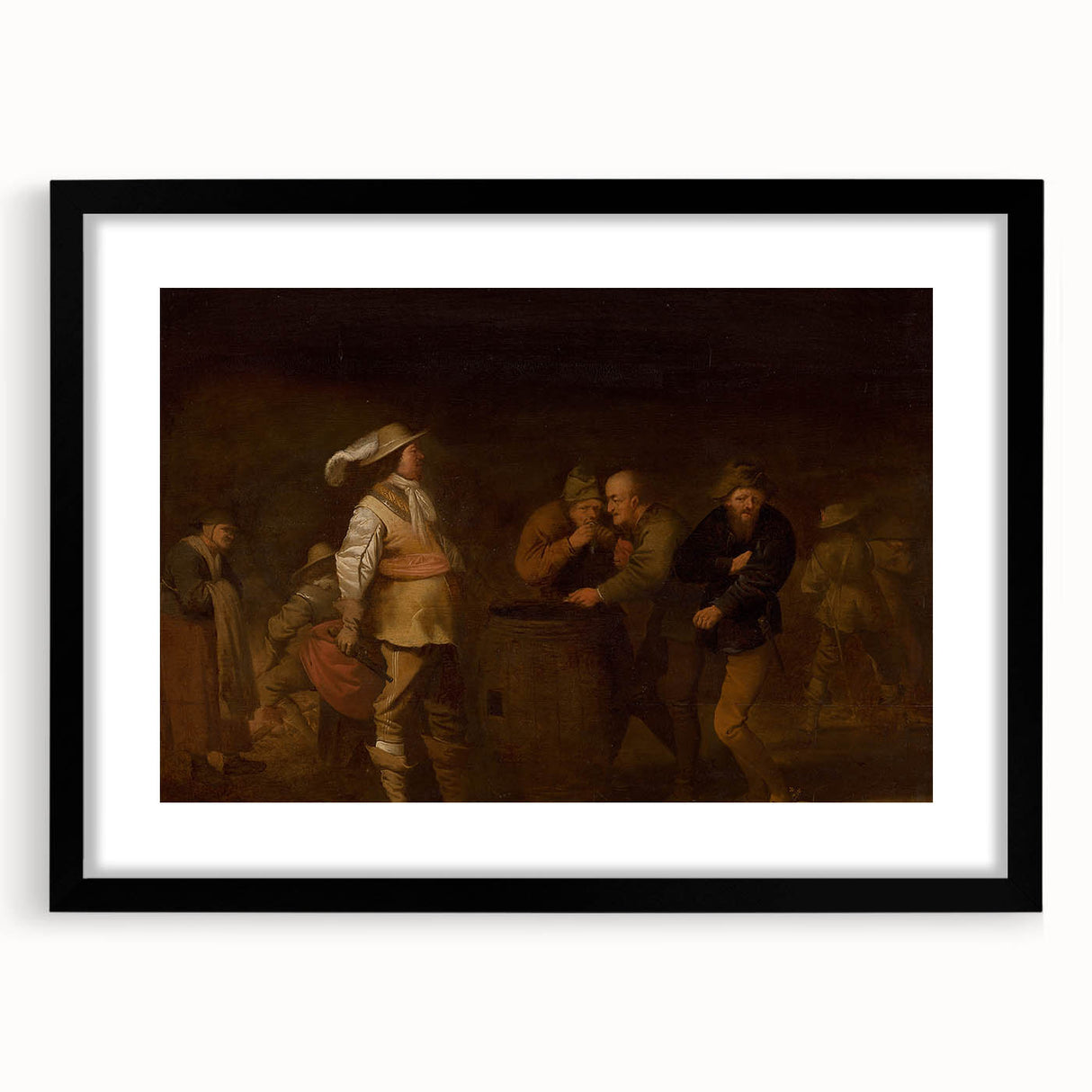 Baroque Tavern Scene: Classic Art Print with Rustic Character