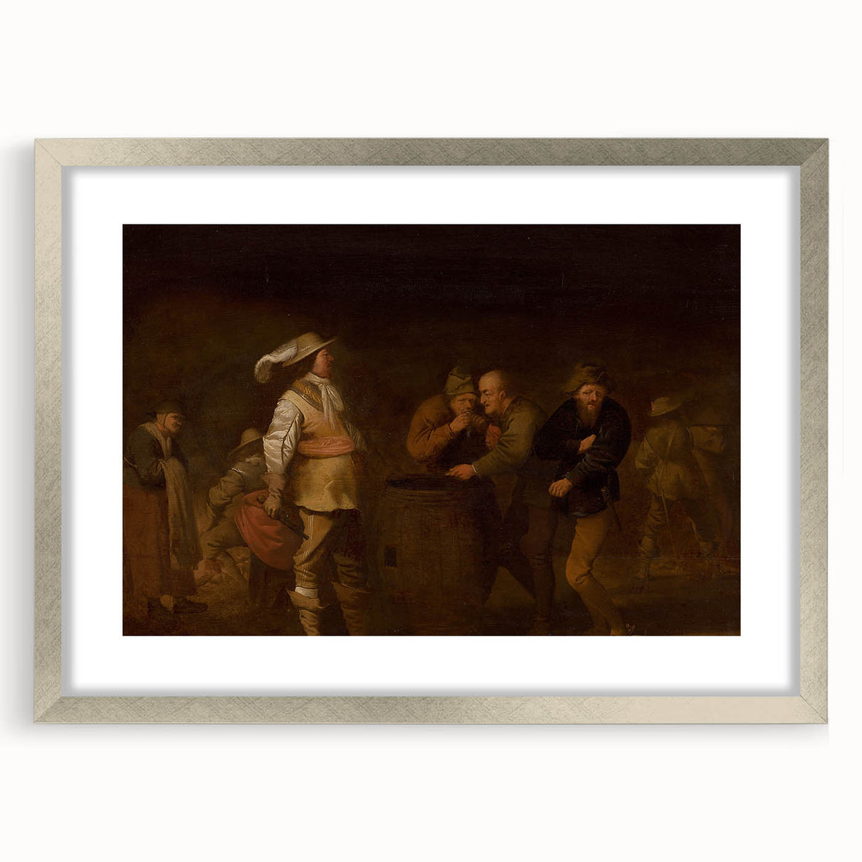 Baroque Tavern Scene: Classic Art Print with Rustic Character