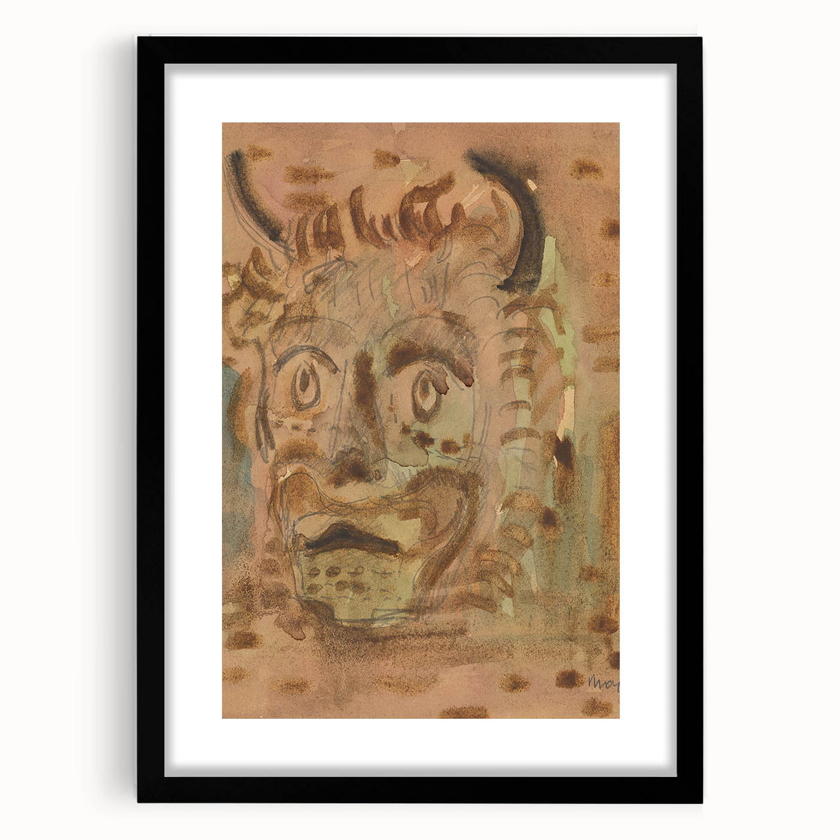 Expressionist Art - Satyr by Cyprián Majerník