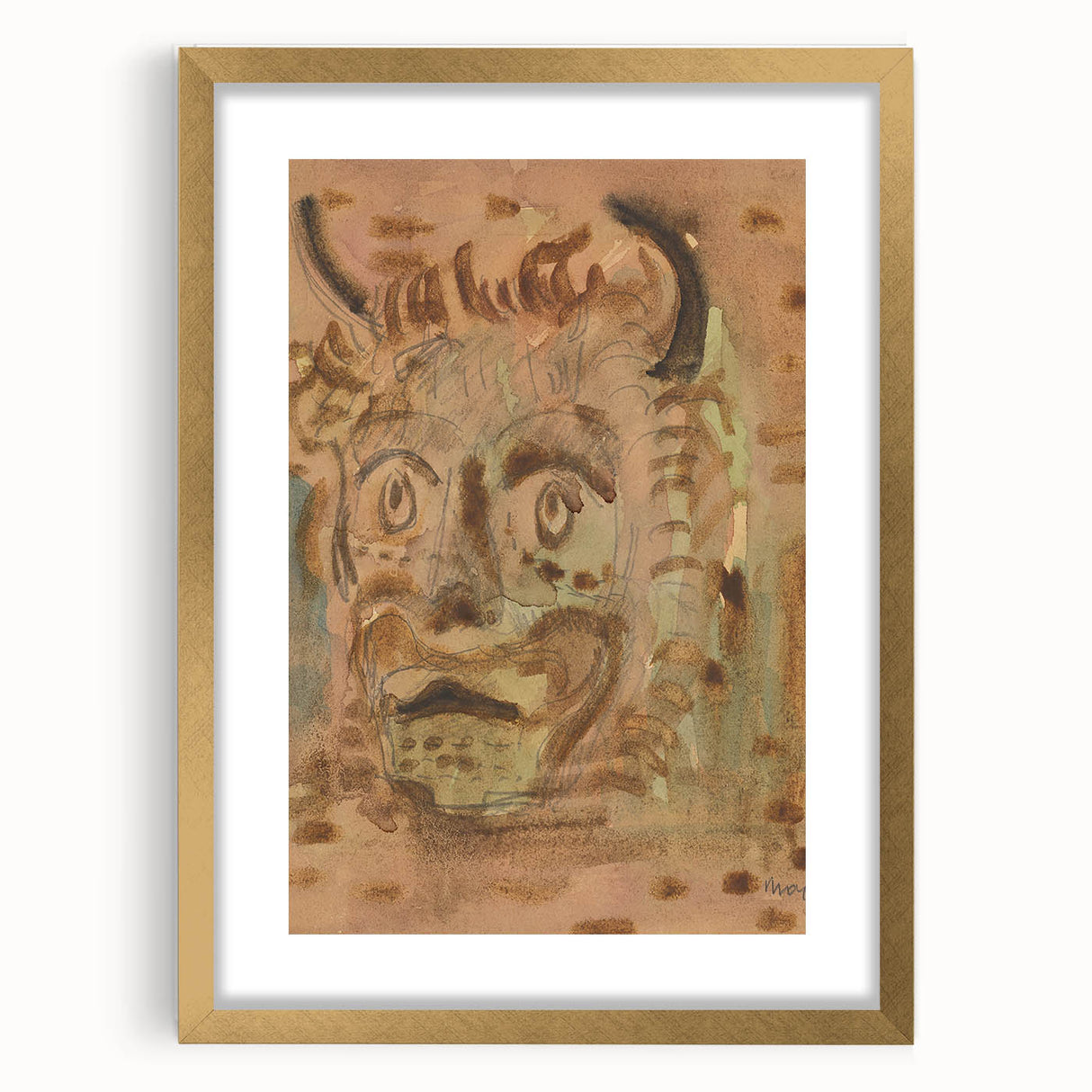 Expressionist Art - Satyr by Cyprián Majerník
