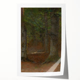 Forest Landscape Wall Art - Serene Woodland Study by László Mednyánszky