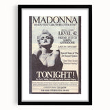 Madonna 1987 Who's That Girl Tour Poster - Retro Pop Wall Art