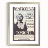 Madonna 1987 Who's That Girl Tour Poster - Retro Pop Wall Art