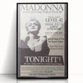 Madonna 1987 Who's That Girl Tour Poster - Retro Pop Wall Art