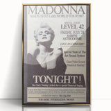 Madonna 1987 Who's That Girl Tour Poster - Retro Pop Wall Art