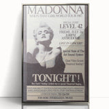 Madonna 1987 Who's That Girl Tour Poster - Retro Pop Wall Art