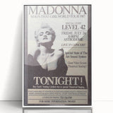 Madonna 1987 Who's That Girl Tour Poster - Retro Pop Wall Art