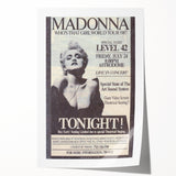 Madonna 1987 Who's That Girl Tour Poster - Retro Pop Wall Art
