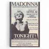 Madonna 1987 Who's That Girl Tour Poster - Retro Pop Wall Art