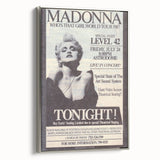 Madonna 1987 Who's That Girl Tour Poster - Retro Pop Wall Art