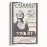 Madonna 1987 Who's That Girl Tour Poster - Retro Pop Wall Art