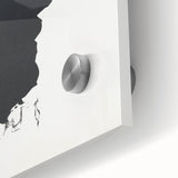 Woman with an Umbrella Realism Art Print - Monochrome Canvas Decor