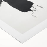 Woman with an Umbrella Realism Art Print - Monochrome Canvas Decor