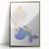 Princess Mermaid Girls Room Wall Art – Kids Room Art Print