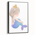 Princess Mermaid Girls Room Wall Art – Kids Room Art Print