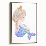 Princess Mermaid Girls Room Wall Art – Kids Room Art Print