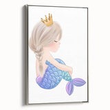 Princess Mermaid Girls Room Wall Art – Kids Room Art Print