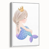 Princess Mermaid Girls Room Wall Art – Kids Room Art Print