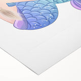 Princess Mermaid Girls Room Wall Art – Kids Room Art Print