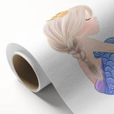 Princess Mermaid Girls Room Wall Art – Kids Room Art Print