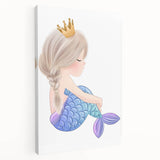 Princess Mermaid Girls Room Wall Art – Kids Room Art Print