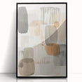 Framed Dining Room Prints - Neutral Abstract Canvas Art
