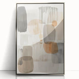 Framed Dining Room Prints - Neutral Abstract Canvas Art
