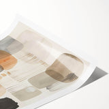 Framed Dining Room Prints - Neutral Abstract Canvas Art