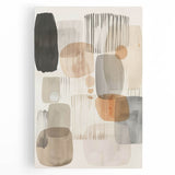 Framed Dining Room Prints - Neutral Abstract Canvas Art