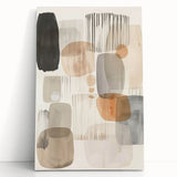 Framed Dining Room Prints - Neutral Abstract Canvas Art