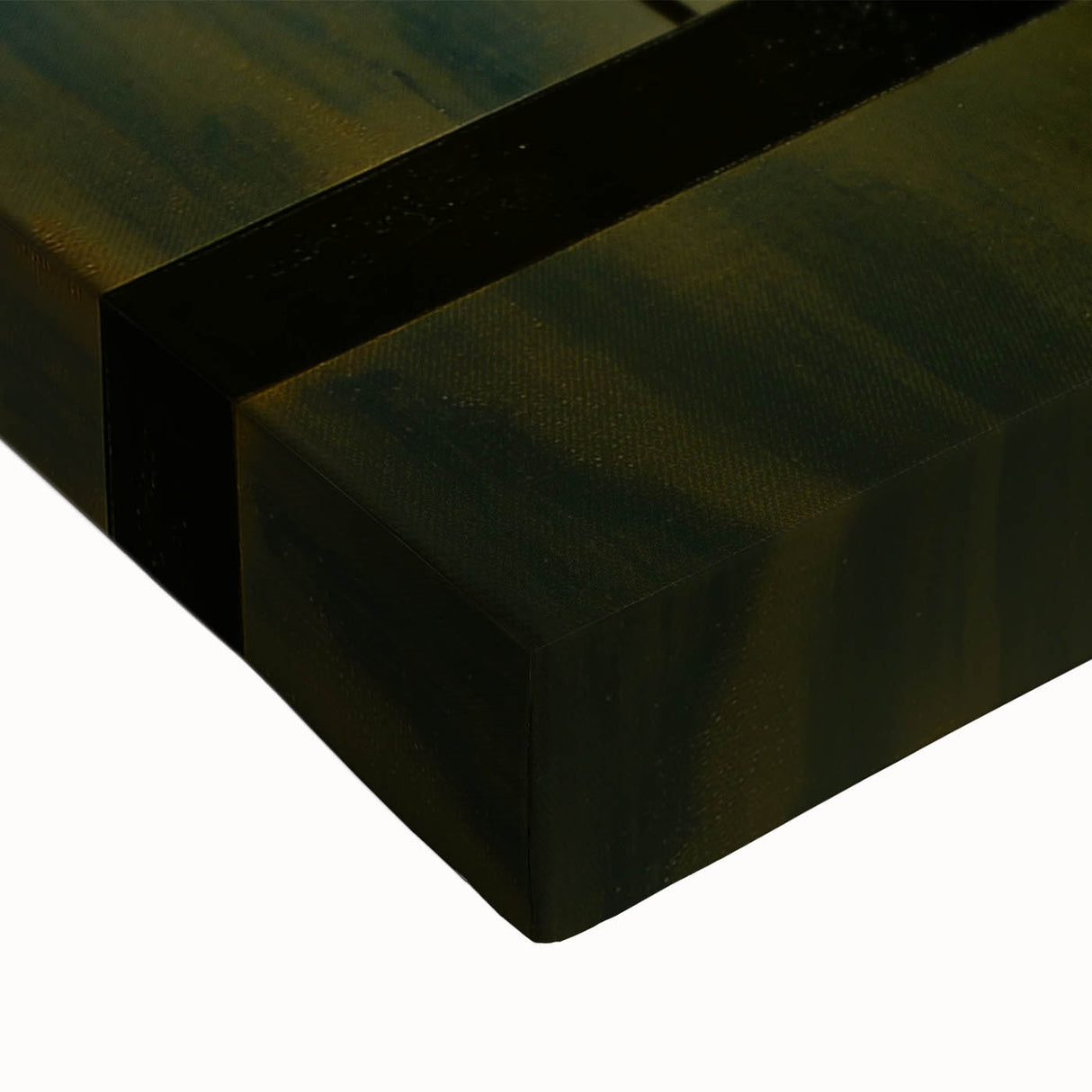 Modern Geometric Living Room Wall Art – Gold & Black Canvas Print
