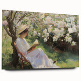 Abstract figurative acrylic artwork displayed from a side view, showcasing vibrant colors and dynamic shapes on clear glass. Perfect for modern home decor.