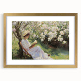 Abstract figurative art frame with a gold mat, showcasing a modern design that enhances any interior space. Perfect for stylish home decor or art collections.