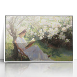 Framed acrylic artwork showcasing an abstract figurative design in white, emphasizing modern aesthetics and artistic expression, perfect for contemporary home decor.