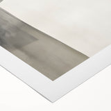 Abstract minimalist wall art on rolled canvas featuring soft beige and earthy tones, ideal for modern home decor, safely packaged in a sturdy tube for shipping.