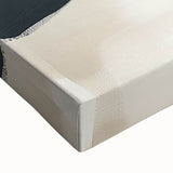 Colorful Abstract Wall Art – Teal, Gray & Beige Modern Brush Strokes