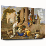 Baroque Ancient Ruins Scene: Classic Art Print with Historical Drama