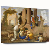 Baroque Ancient Ruins Scene: Classic Art Print with Historical Drama