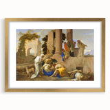 Baroque Ancient Ruins Scene: Classic Art Print with Historical Drama